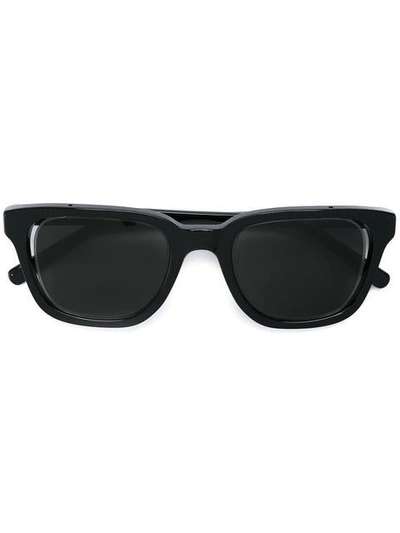 Shop Retrosuperfuture 'ray' Sunglasses - Black