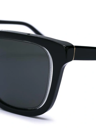 Shop Retrosuperfuture 'ray' Sunglasses - Black