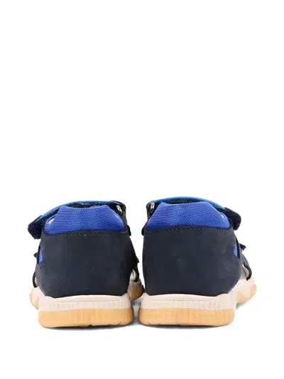 Walkey Hook Loop Sandals In Blue
