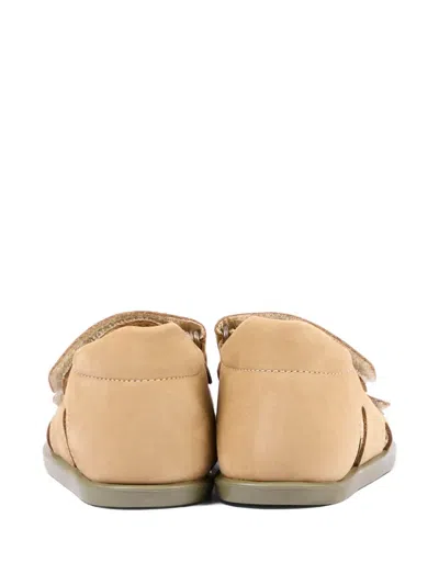 Walkey Touch-strap Leather Sandals In Nude