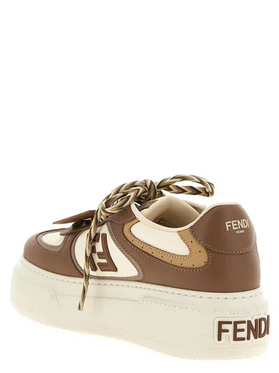 Fendi Sneakers Chunky Sole Contrast Panels