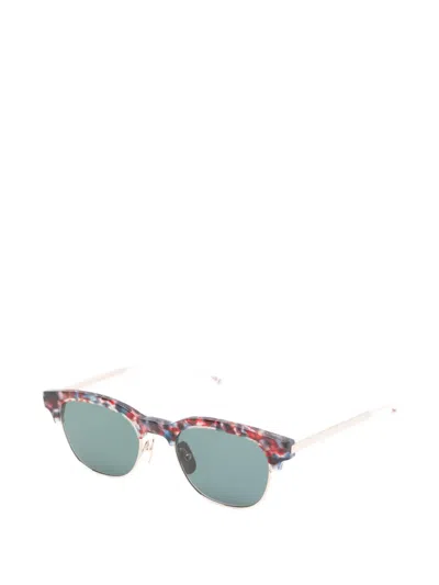 Thom Browne Patterned-frame Sunglasses In Orange