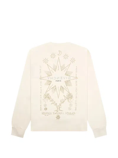 Givenchy Printed Long-sleeve T-shirt In Neutral