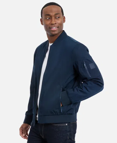 Calvin Klein Men's Memory Flight Bomber Jacket In Multi