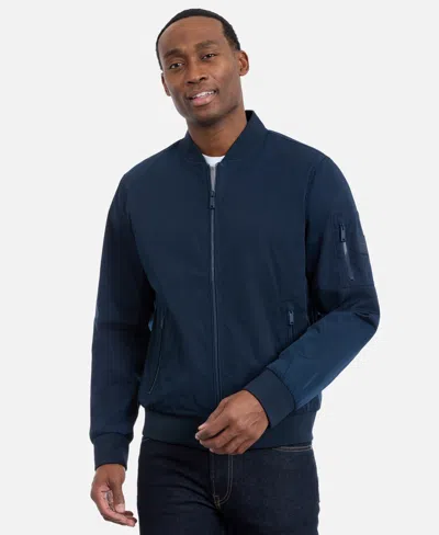 Calvin Klein Men's Memory Flight Bomber Jacket In Multi