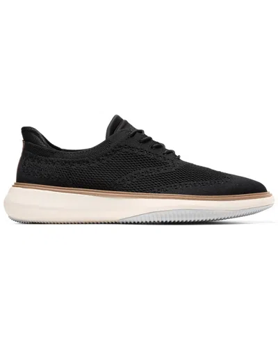 Cole Haan Grand Phaze Stitchlite Quick-on Oxford Sneakers In Black