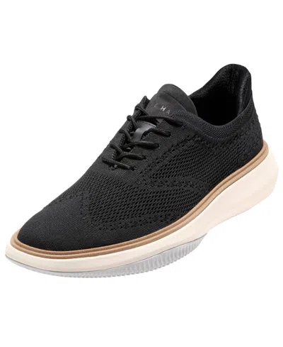 Cole Haan Grand Phaze Stitchlite Quick-on Oxford Sneakers In Black