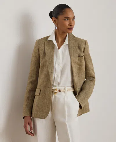 Ralph Lauren Herringbone-pattern Blazer In Multi