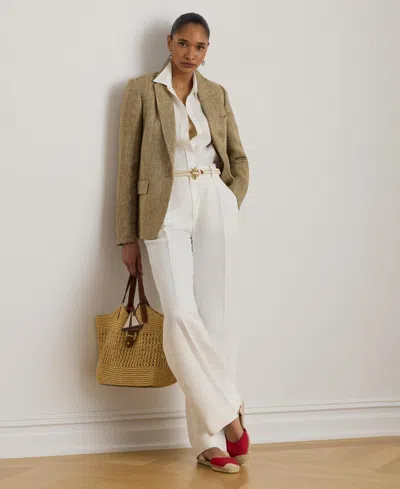 Ralph Lauren Herringbone-pattern Blazer In Multi