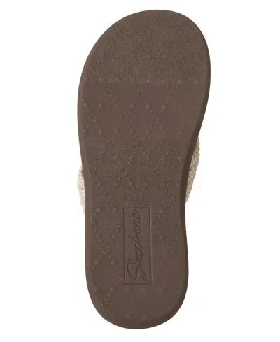 Skechers Relaxed Fit Asana Luxe Hidden Valley 2 Flip Flop In White