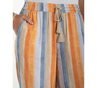 Liverpool Los Angeles Pull On Drawstring Pants In Metallic