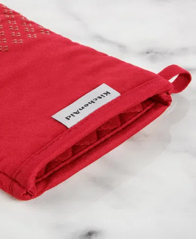 Kitchenaid Asteroid Oven Mitt Set, 2 Piece In Red