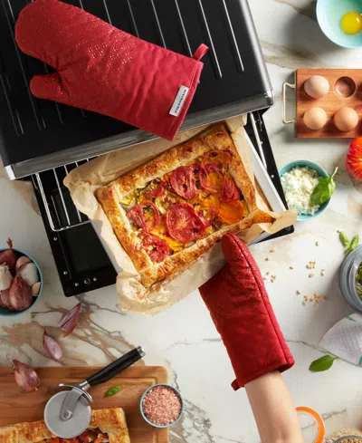 Kitchenaid Asteroid Oven Mitt Set, 2 Piece In Red