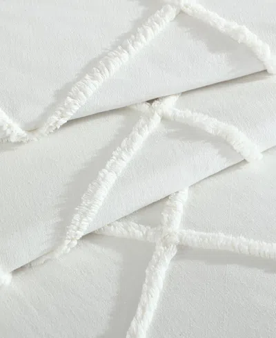 Elle Decor Chenille Classic Bedspread, King In White