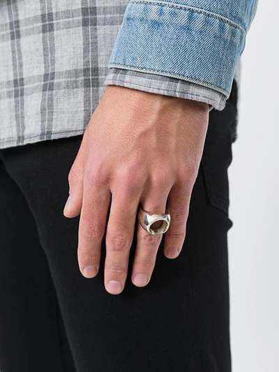 Shop Henson 'ruby Mine' Ring In Metallic