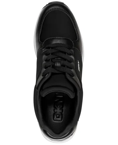Dkny Kalindi Wedge Sneaker In Black