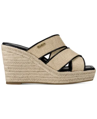 Dkny Cresson Platform Wedge Sandal In Multi