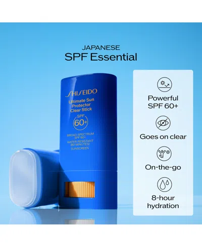 Shiseido Ultimate Sun Protector Clear Stick In Blue