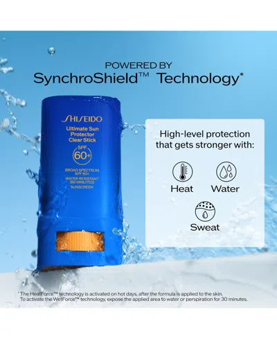Shiseido Ultimate Sun Protector Clear Stick In Blue