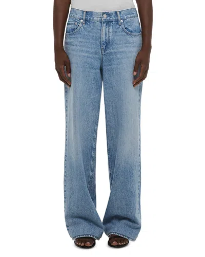 Helmut Lang High Rise Wardrobe Jeans In Vintage Wash Blue
