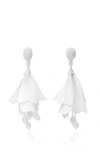 OSCAR DE LA RENTA Impatiens Flower Drop Earrings