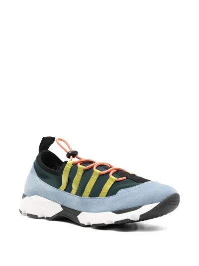 Marni Sneakers Contrasting Sole Low Top Pull Tab In Blue