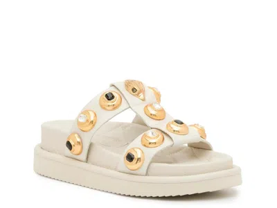 Kurt Geiger London Orson Multi Stud Slide Sandal In Neutral | ModeSens
