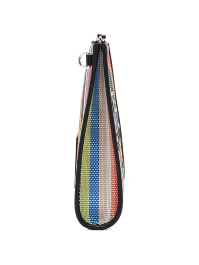 Marc Jacobs Striped Zip-pouch In Multi