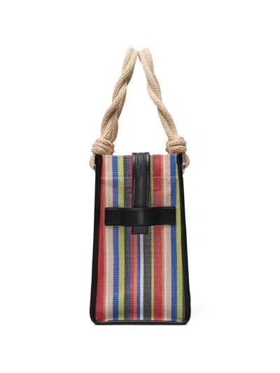 Marc Jacobs The Large Stripe Mesh Rope Tote Bag In Multi