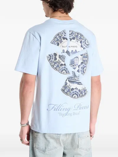 Filling Pieces Broken Plate T-shirt In Blue