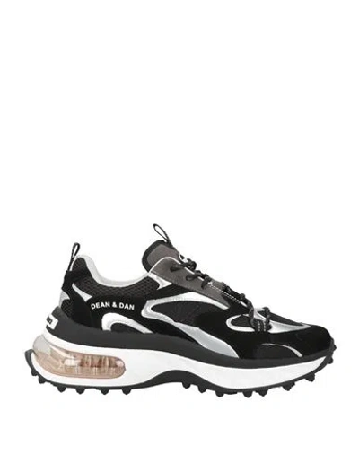 Dsquared2 Chunky Sole Sneakers Mesh Panels In Black