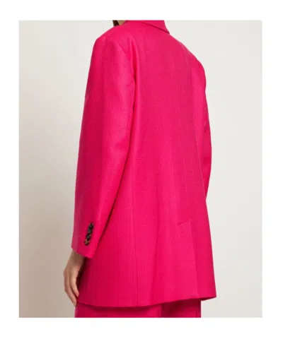 Giuseppe Di Morabito Textured Wool Oversize Blazer In Red