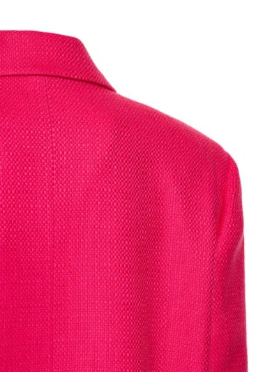 Giuseppe Di Morabito Textured Wool Oversize Blazer In Red