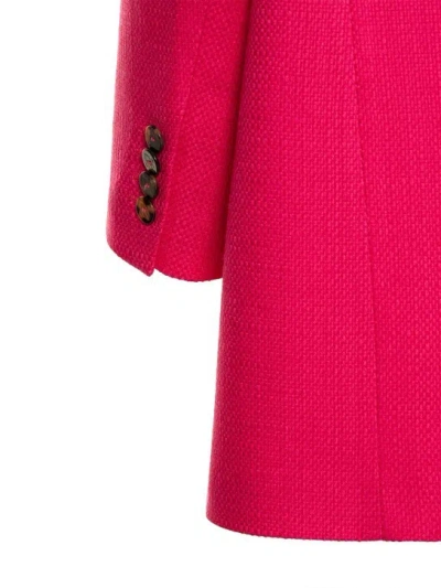 Giuseppe Di Morabito Textured Wool Oversize Blazer In Red
