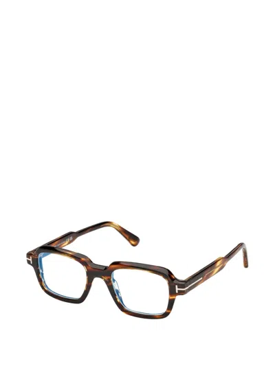 Tom Ford Square Frame Glasses In Multi