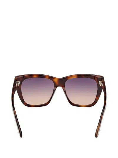 Tom Ford Rectangle Frame Sunglasses In Multi