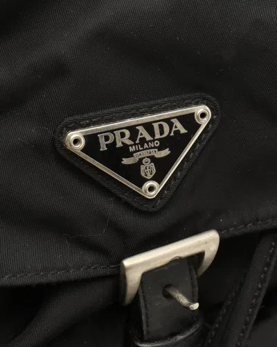 Prada Tessuto Backpack In Black
