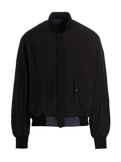 424 Reversible Logo Bomber Jacket In Blue