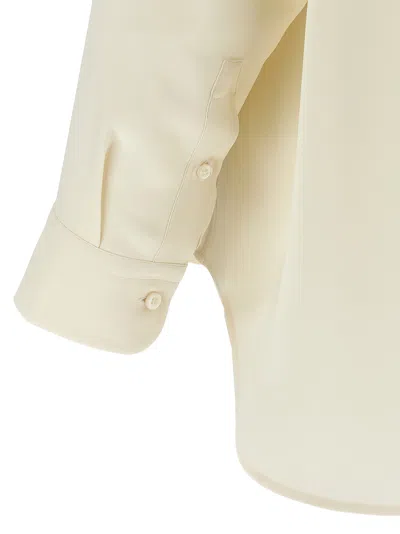 Brioni Buttoned Oversized Shirt In White