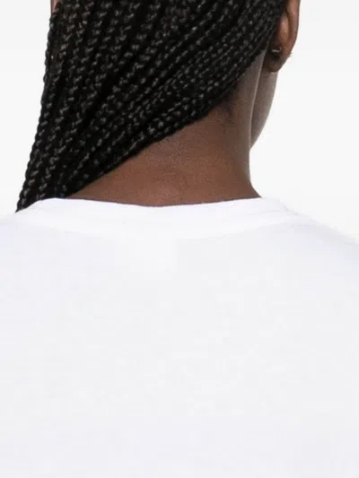 Chloé Cotton Crew Neck Graphic Short Sleeve T-shirt In White