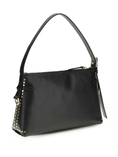 Givenchy Mini Voyou Leather Shoulder Handbag 29.5cm In Black