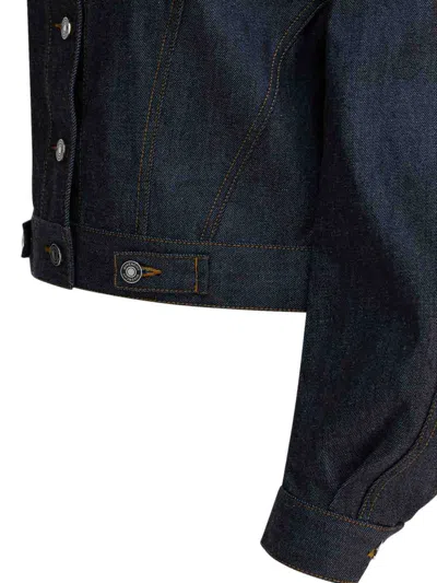 Givenchy Denim Cotton Jacket In Blue