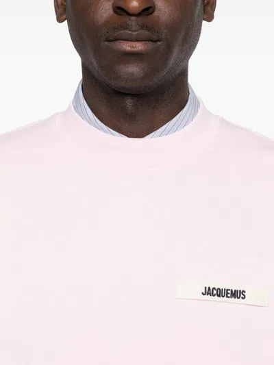 Jacquemus Pink Organic Cotton Fleece The Gros Grain Sweatshirt In Pink