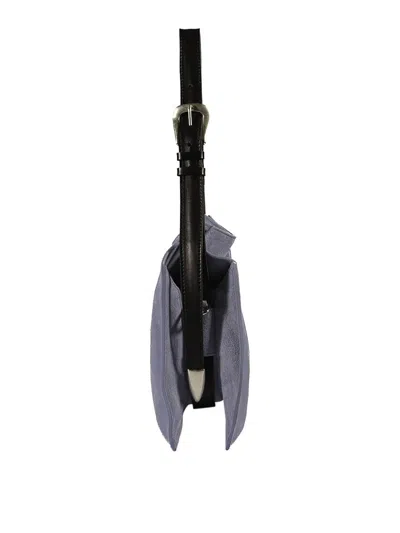 Orciani Trinity Peach Small Shoulder Bag In Blue