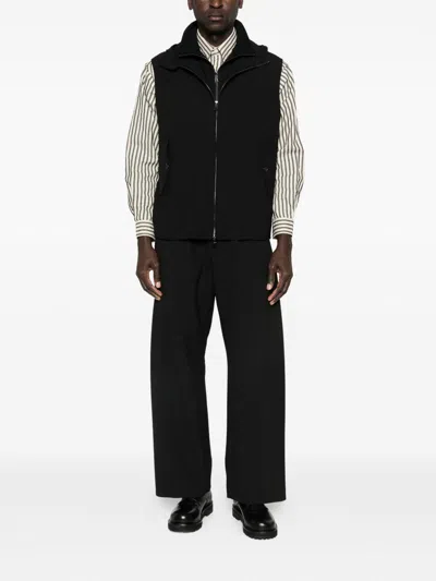 Armani Exchange Wool Vest In Black