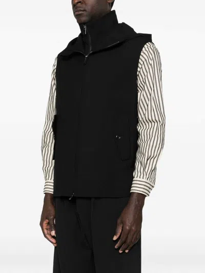 Armani Exchange Wool Vest In Black