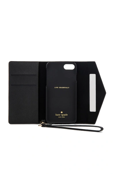 Shop Kate Spade Envelope Iphone 7 Wristlet In Black