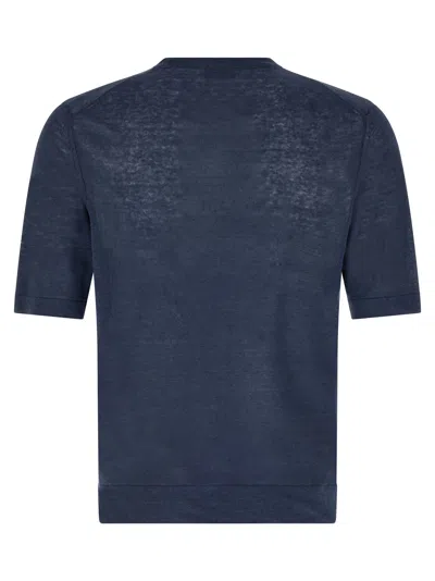 Ballantyne Argyle-pattern T-shirt In Blue
