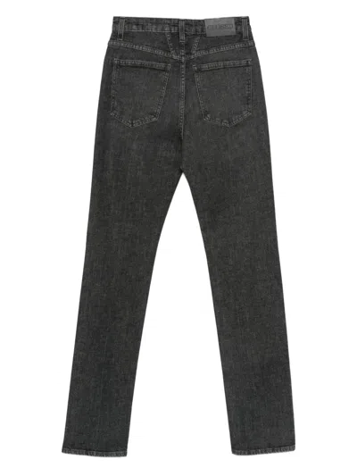 Closed Logo-patch Jeans In Black