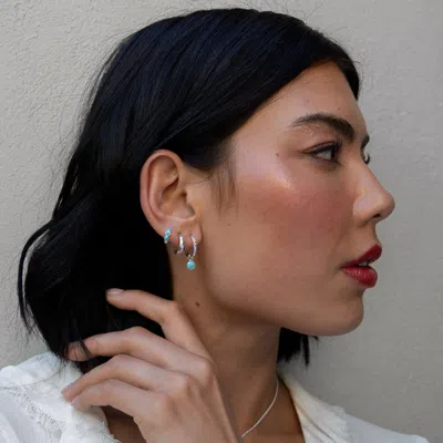 Dower & Hall 14mm Hammered Nomad Hoops In Metallic